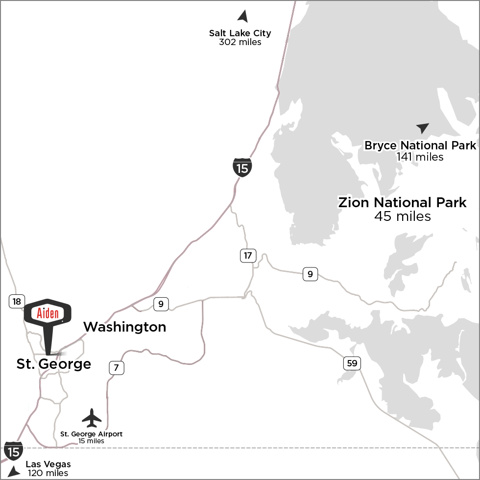 Aiden St. George area map