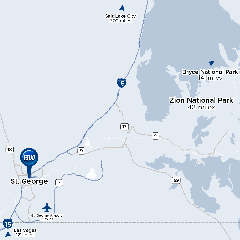 Best Western Coral Hills area map