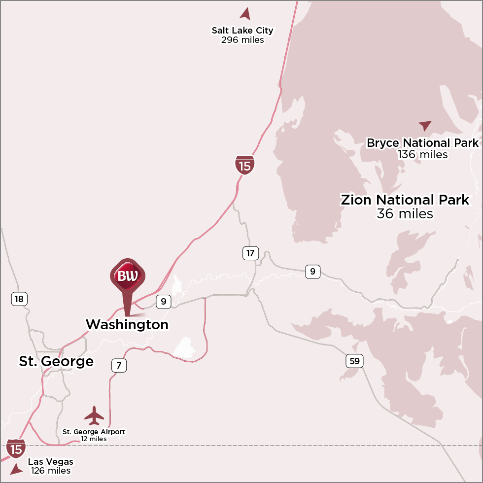 Best Western Settlers Point area map