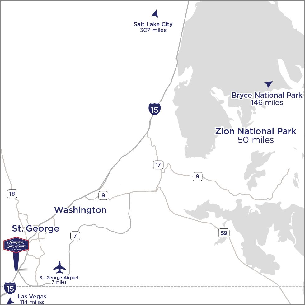 Hampton Inn Sunriver area map