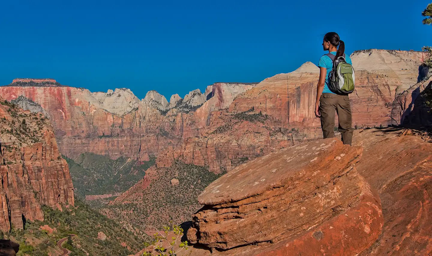 Zion National park hiking