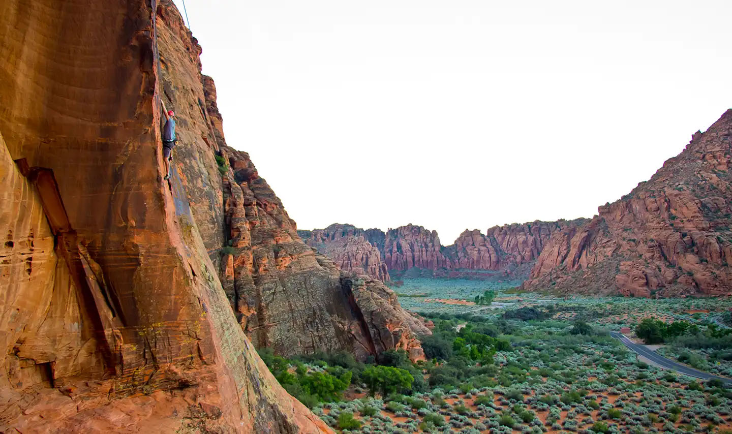 rock climbing Snow Canyon